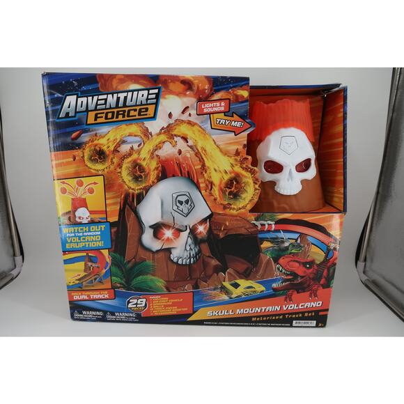 BRAND NEW Adventure Force 29-pc Skull Mountain Volcano w/ Lights and Sound, 3+ - Picture 1 of 8